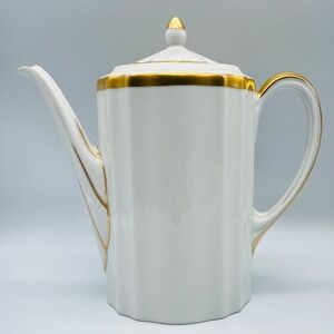Furstenberg Coffee Pot White Gold Gilding
